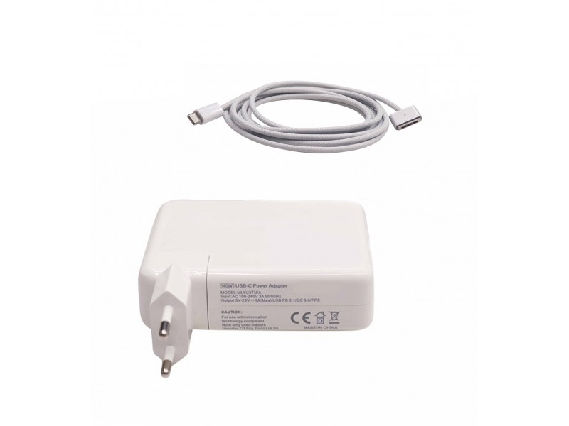 Apple 602-04555-A Uyumlu 140W Magesafe3 Notebook Adaptör Laptop Şarj