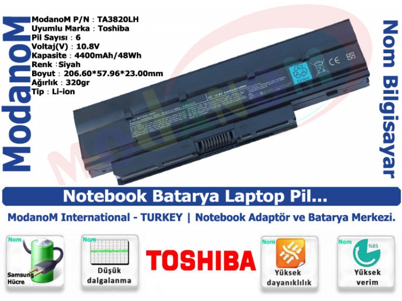 PA3821U-1BRS Batarya Laptop Pil